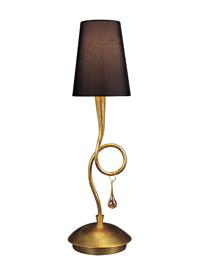 Paola Gold-Black Table Lamps Mantra Traditional Table Lamps